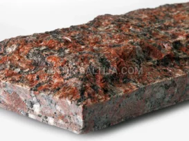 Granito skaldytos plokštės Rosso Santiago nuotrauka 7