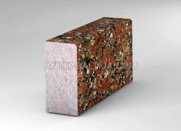 Granito bortelis Rosso Santiago nuotrauka 1