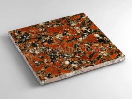 Apdailos plokštės iš granito Rosso Santiago nuotrauka 3