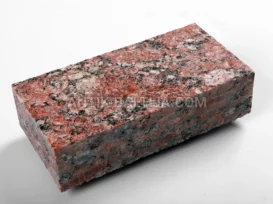 Pjauti granito grindinio akmenys Rosso Santiago nuotrauka 3