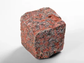 Skaldyti granito grindinio akmenys Rosso Santiago nuotrauka 10