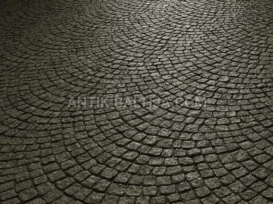 Skaldyti granito grindinio akmenys Verde Oliva nuotrauka 2