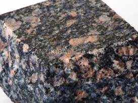 Skaldyti ir pjauti granito grindinio akmenys Leopard Red nuotrauka 8