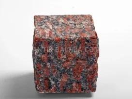 Skaldyti ir pjauti granito grindinio akmenys Rosso Santiago nuotrauka 5