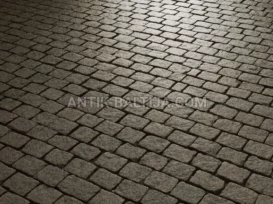 Skaldyti ir pjauti granito grindinio akmenys Verde Oliva nuotrauka 2