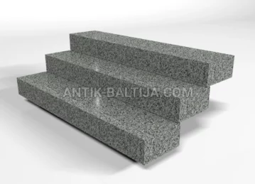 Granito laiptai Grey Ukraine nuotrauka 1