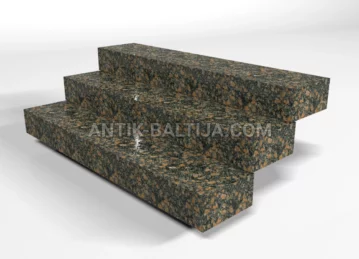 Granito laiptai Leopard Red nuotrauka 1