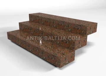 Granito laiptai Rosso Santiago nuotrauka 1