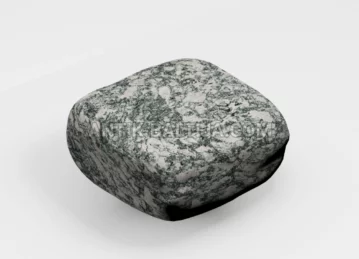Nušlifuoti granito grindinio akmenys Leopard Grey nuotrauka 1