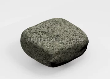 Nušlifuoti granito grindinio akmenys Verde Oliva nuotrauka 1